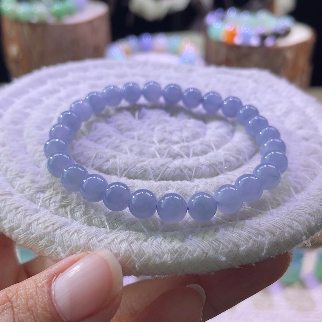 散珠翡翠展示勿拍缅甸翡翠a货卡6+一串不失色