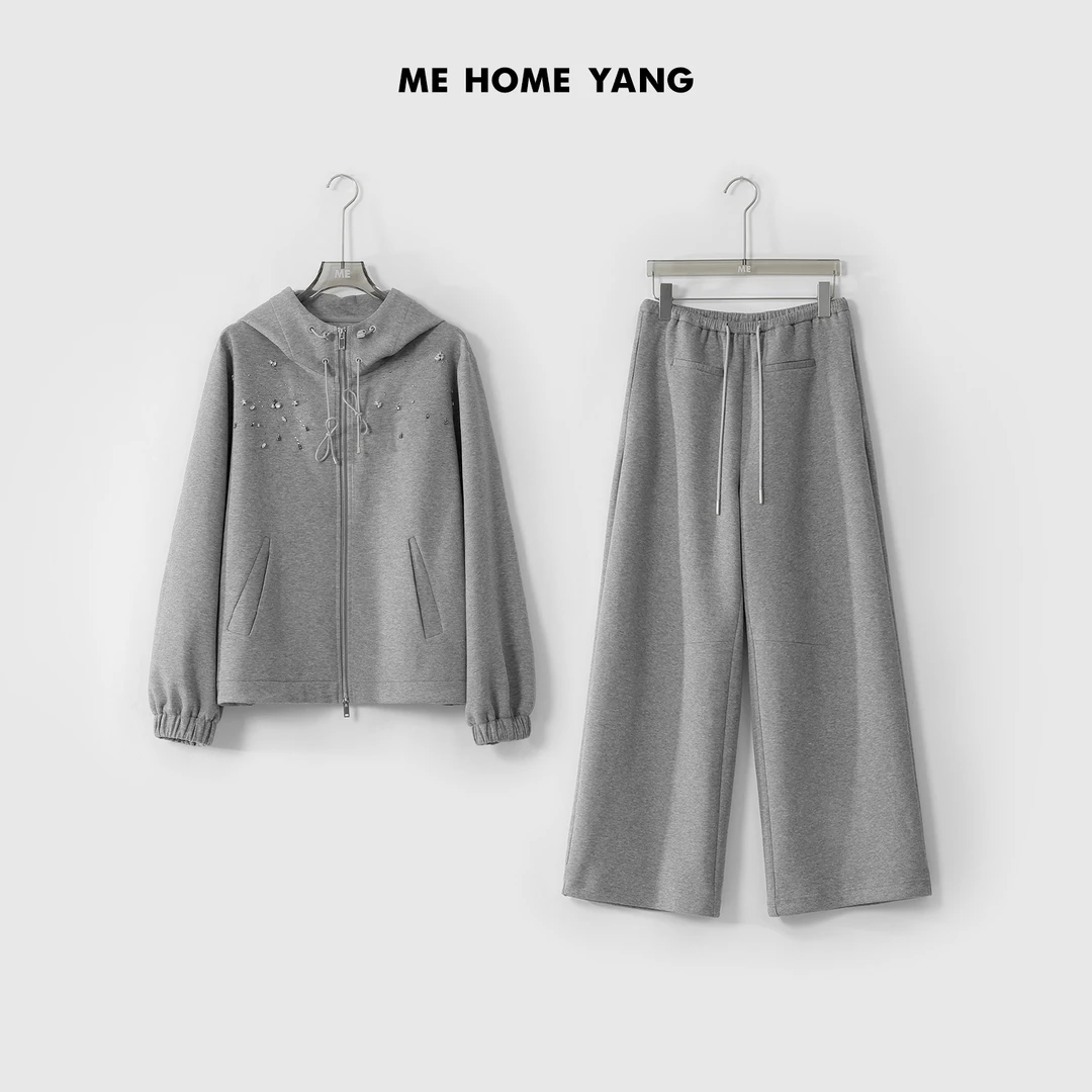 ME【MM钉钻套装】松弛慵懒空气感高腰显瘦百搭时尚休闲套装MESS0774