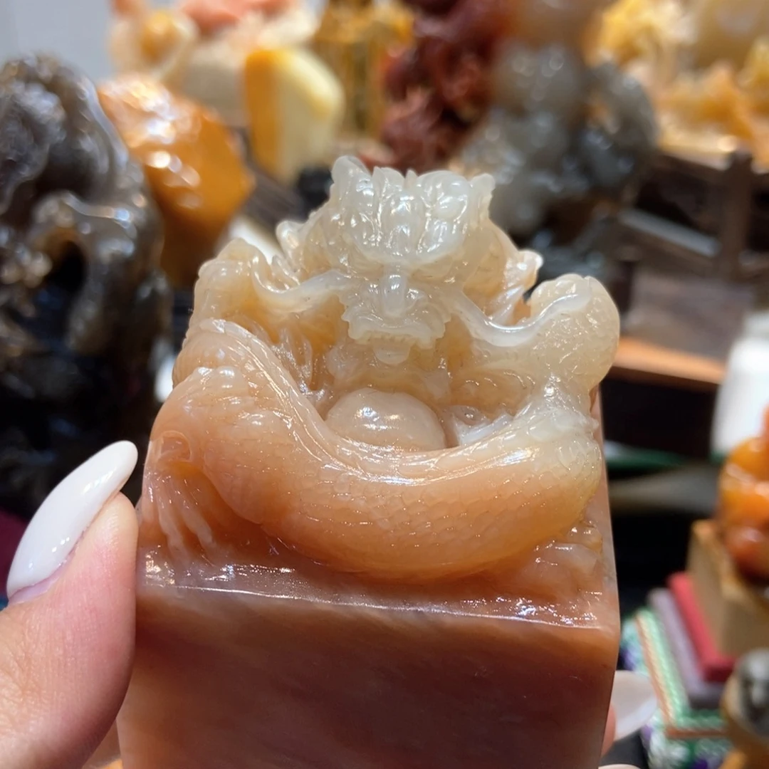 寿山石其他龙印章