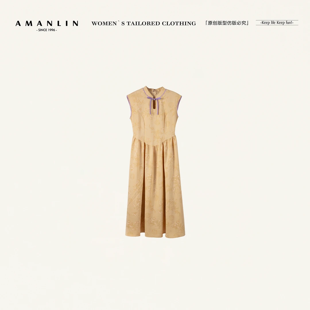 MANLIN/阿谩琳恋夏风夏季新款欧若风连衣裙D599078