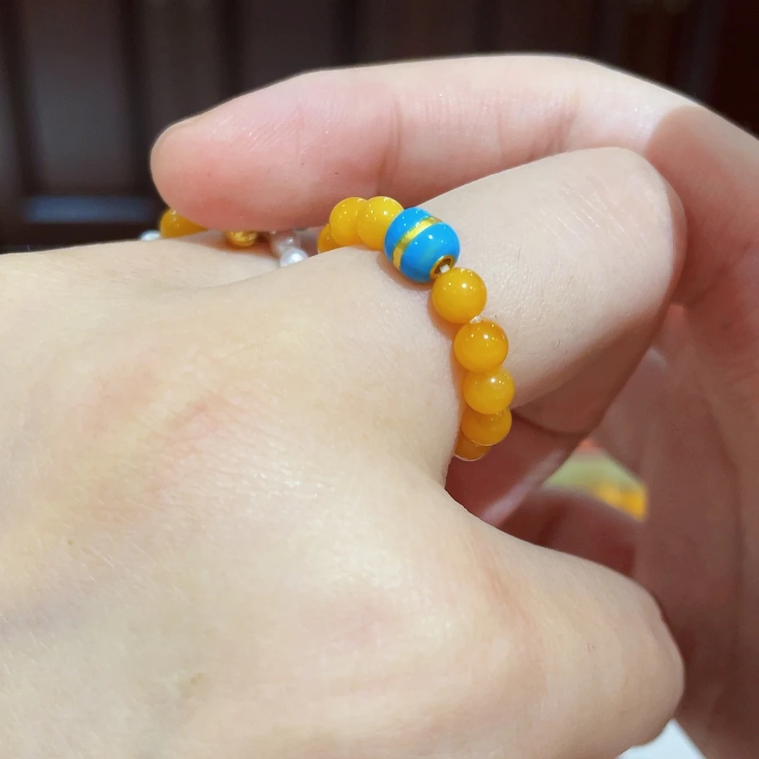 蜜蜡手链未镶嵌手串