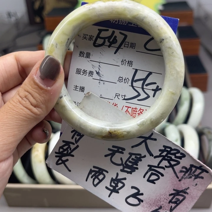 未镶嵌蛇纹石玉手镯