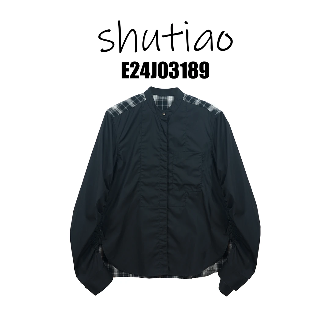 【SHUTIAO】2025春夏：新款小众设计款衬衫E24J03189