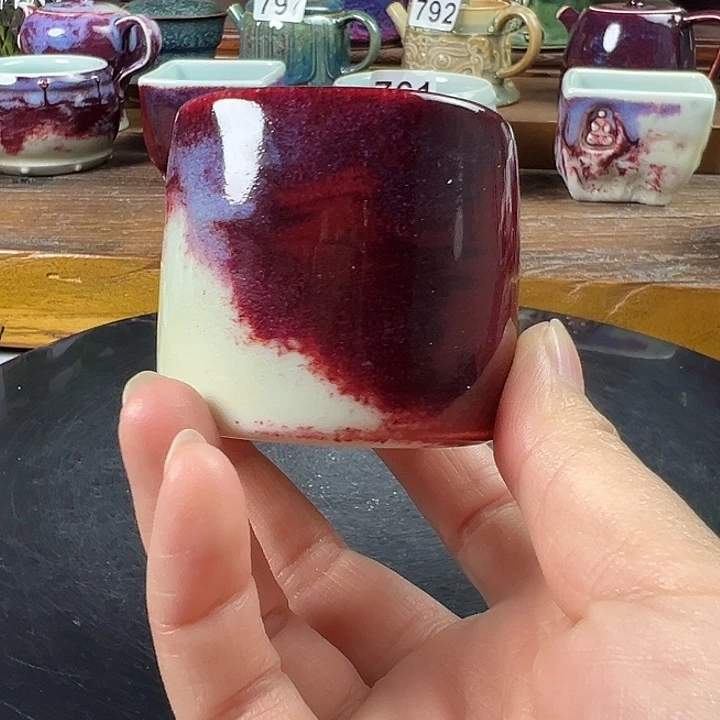 原矿钧瓷 报纸杯杯