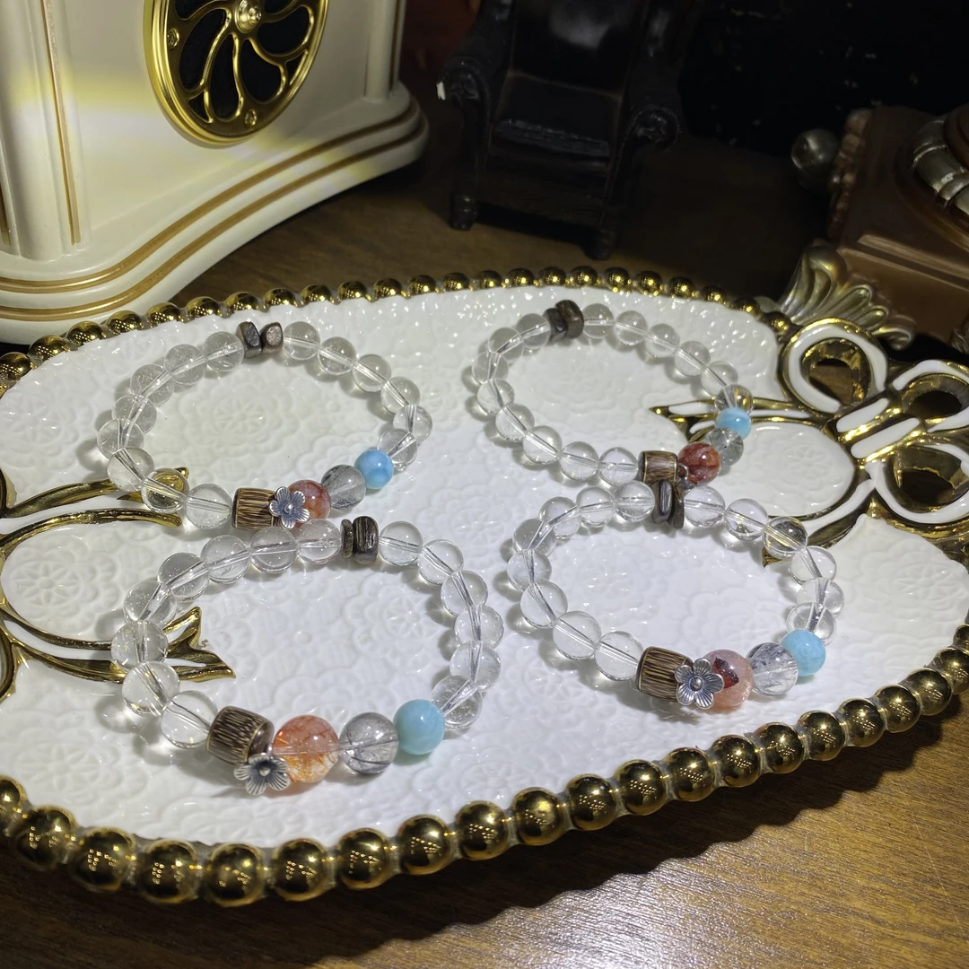 V900-天然白水晶手串设计款-多样性发其一