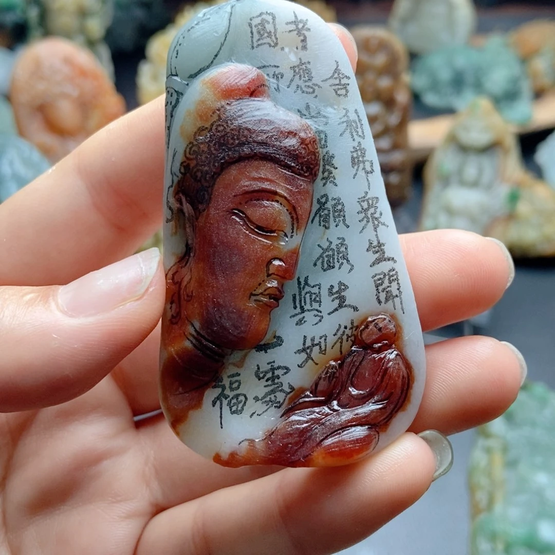定制翡翠未镶嵌翡翠a货佛