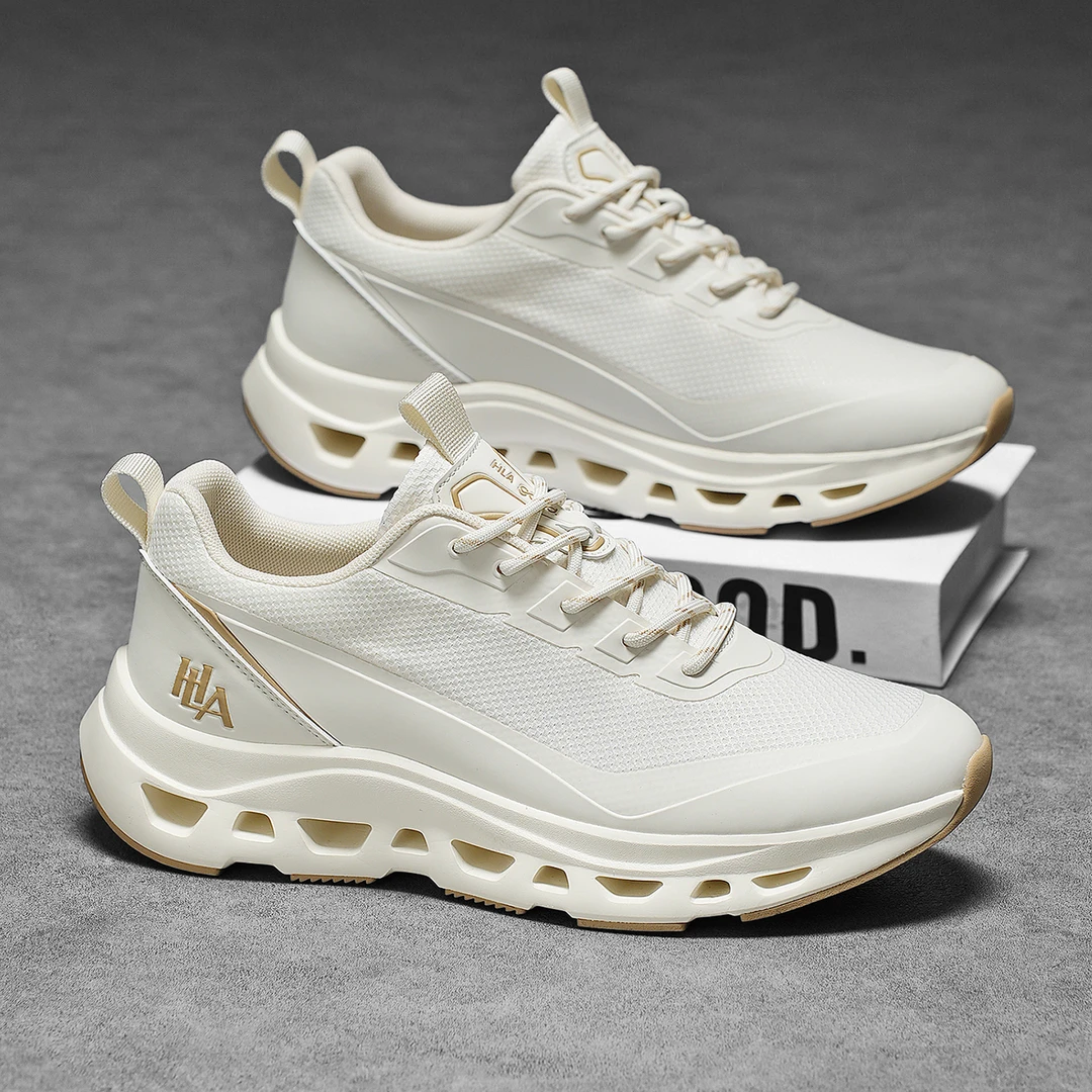 HLA/海澜之家正品男鞋夏季透气镂空休闲运动鞋男士爆款飞织网面鞋