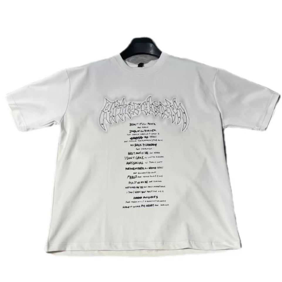 夏款潮流百搭上衣水洗短袖