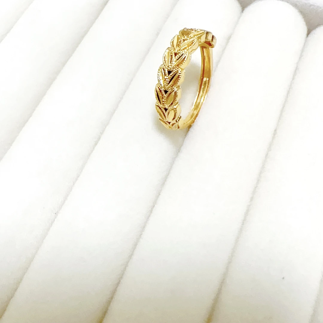 钛钢戒指 【秋冬新款】麦穗戒指 时尚潮流百搭浪漫可调节气质轻奢