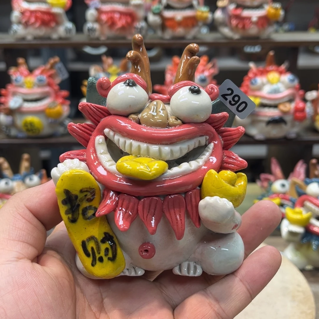 摆件纯手工抽象陶瓷摆件290