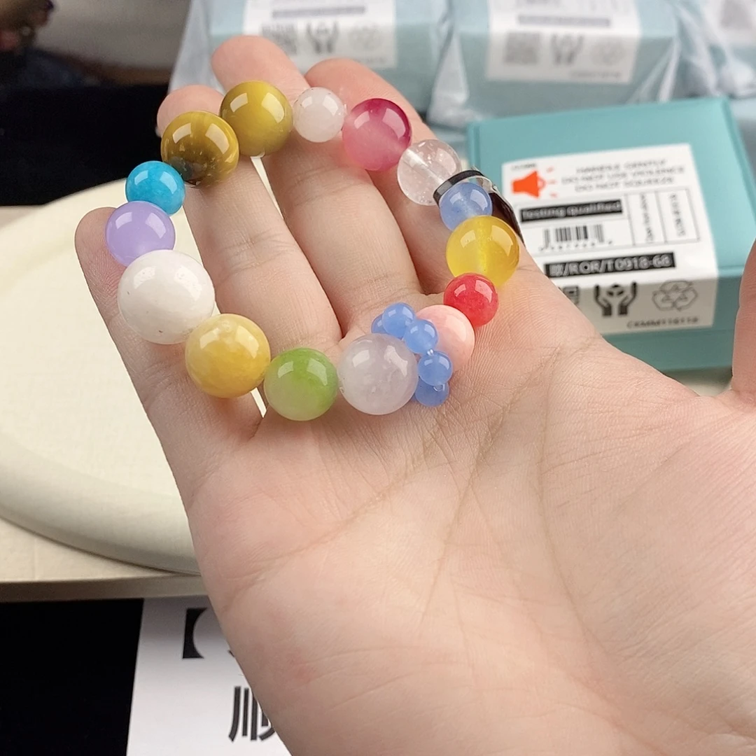 银S925镀金镶嵌手链水晶