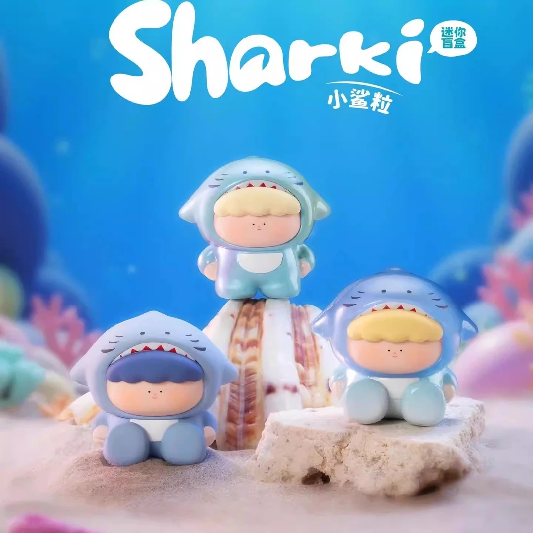 【拆盒】大美术馆mini盲盒小鲨粒潮玩手办