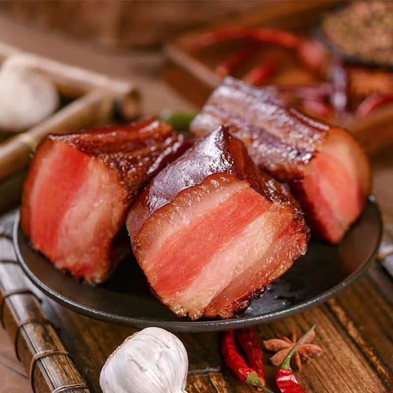 正宗柏树柴火烟熏五花腊肉特产农家土猪肉腊肉