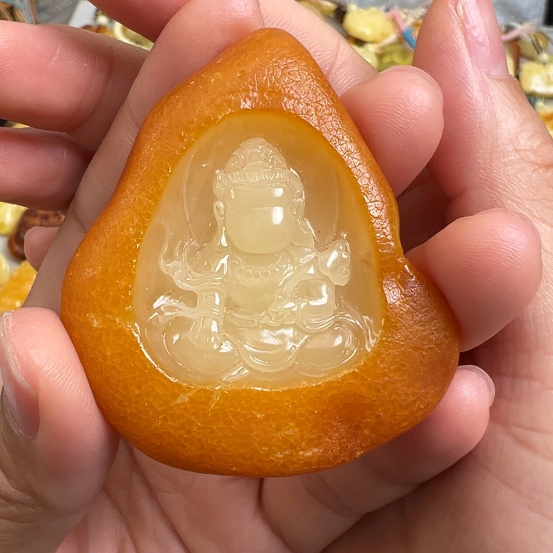蜜蜡未镶嵌裸石马