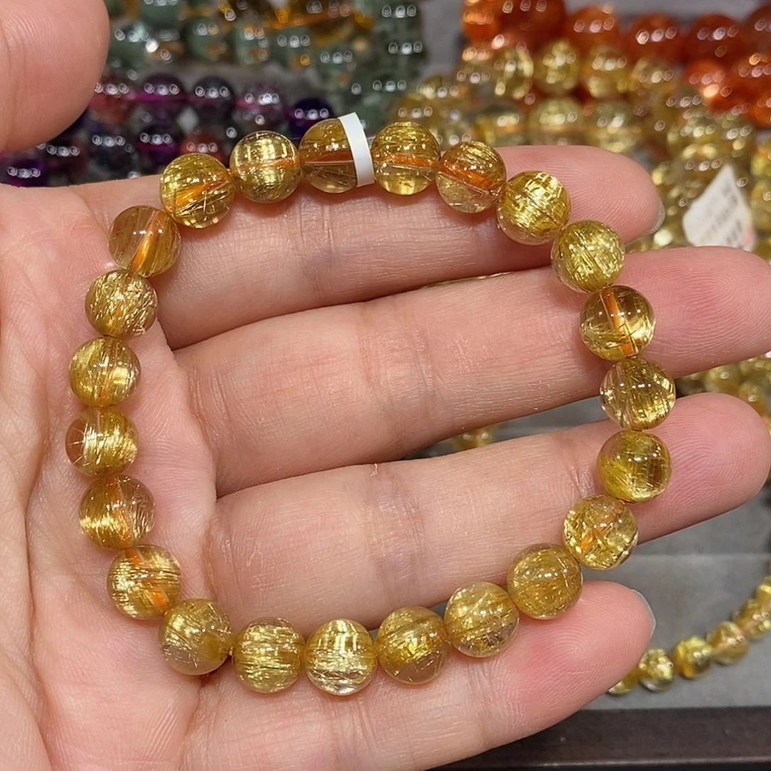 未镶嵌手链水晶金钛晶8