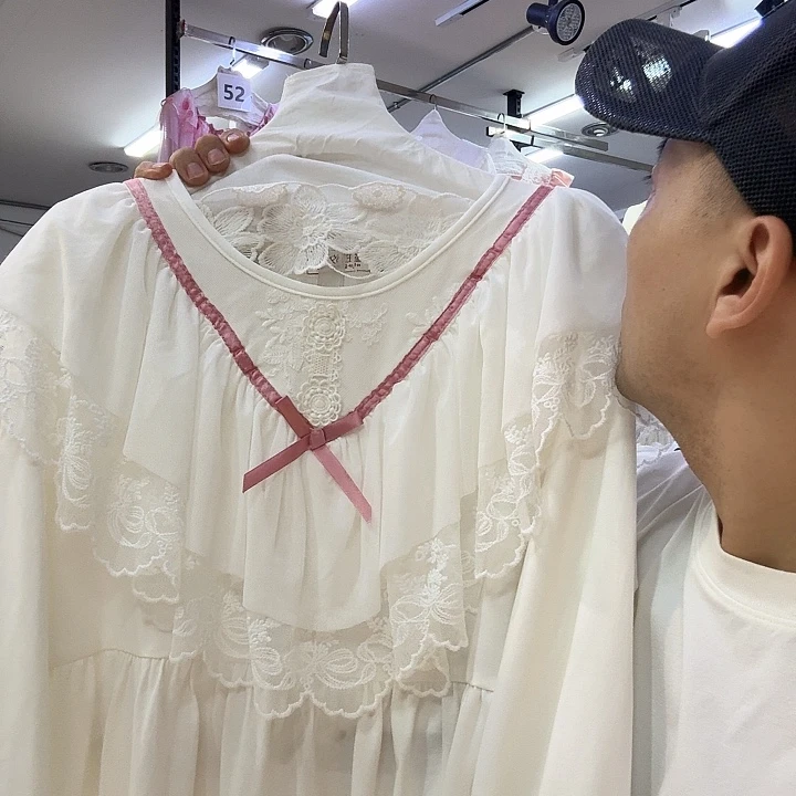 聚酯纤维棉莫代尔纤维宫廷风套装