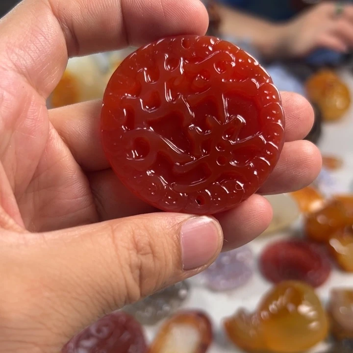日****玛瑙/玉髓吊坠(不含链)未镶嵌