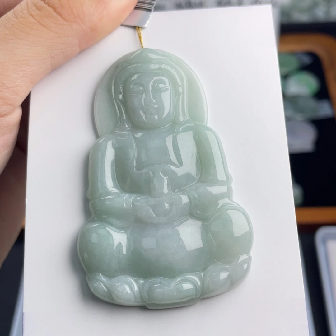 颈饰未镶嵌翡翠观音