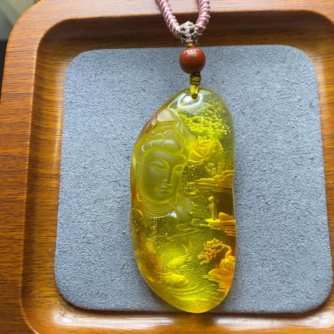 蜜蜡颈饰未镶嵌シ***月郎