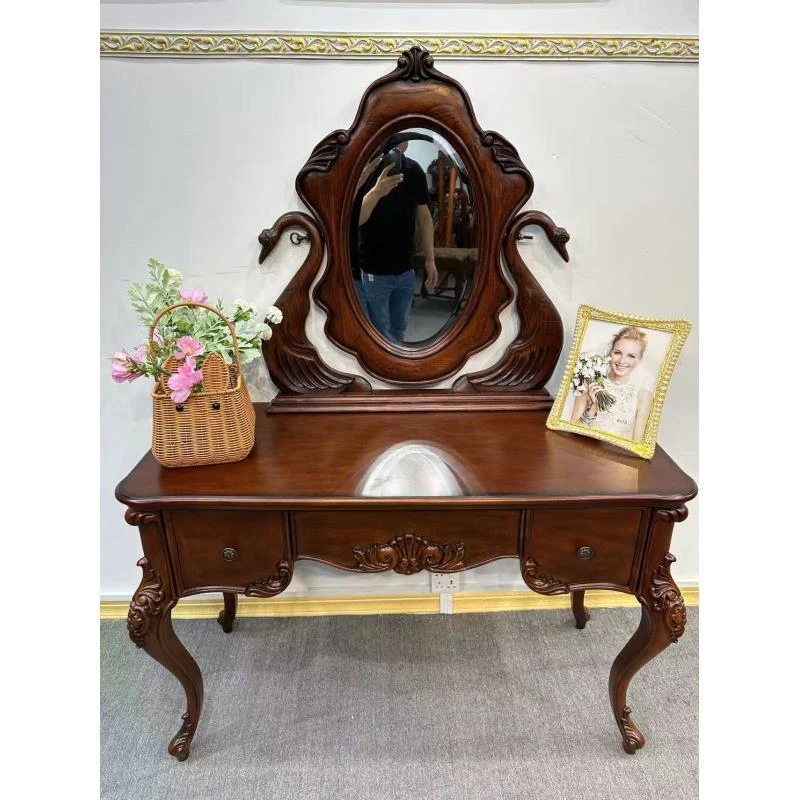 [亏本甩卖]131妆台1180*480*760（镜子1560） 美式复古雕花