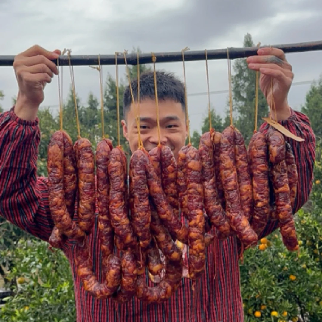 腊肉四川特产农家自制烟熏肉腊肠正宗五花腊肉香肠