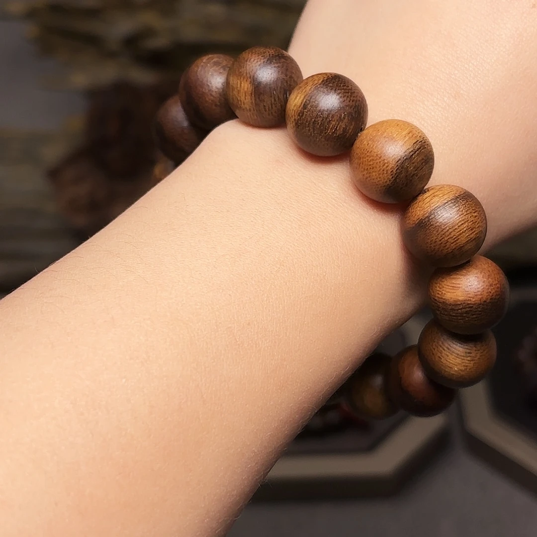 沉香手串越南芽庄红土瘤疤白棋楠1.4