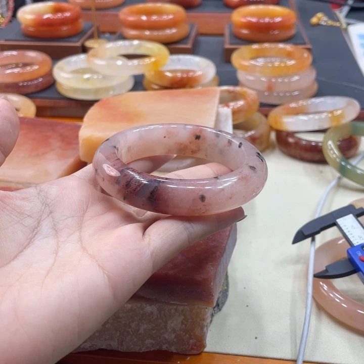 纯铜硅胶58纯天然手镯