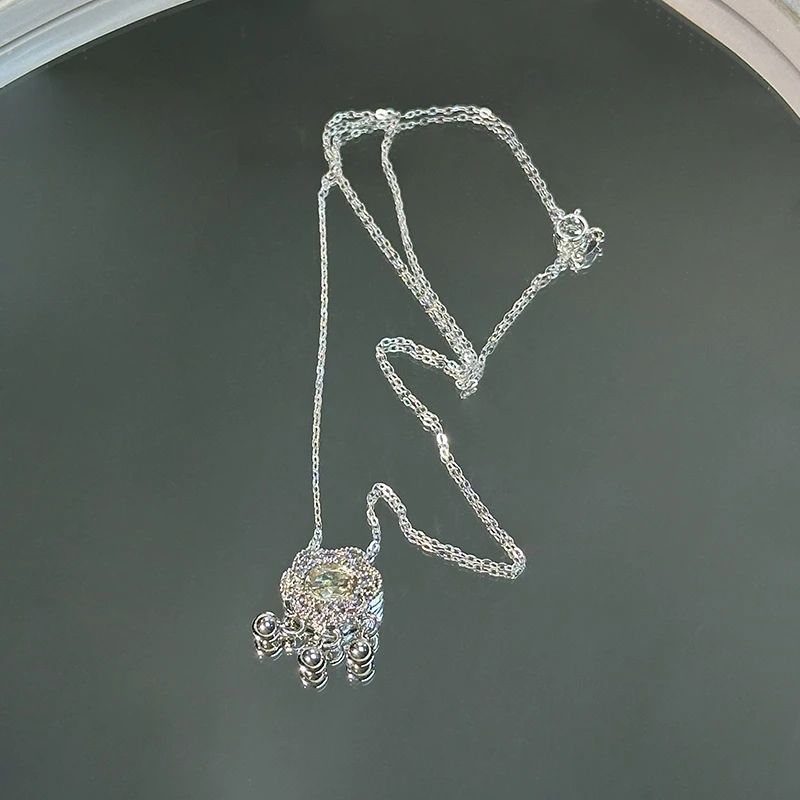 链子925银 tx881-s925银链条祥云锁项链