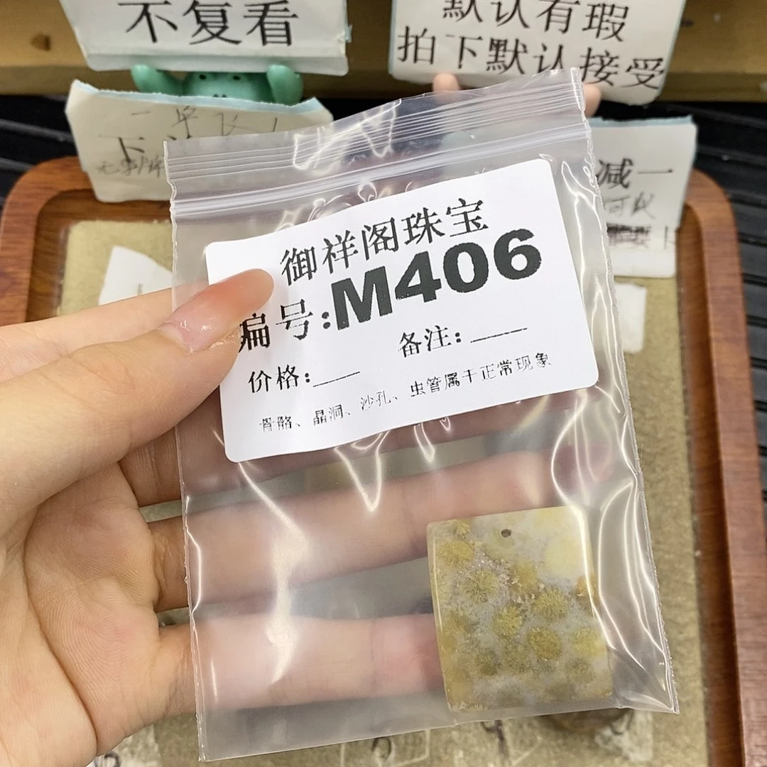 硅化珊瑚（珊瑚玉）未镶嵌颈饰潇**绽