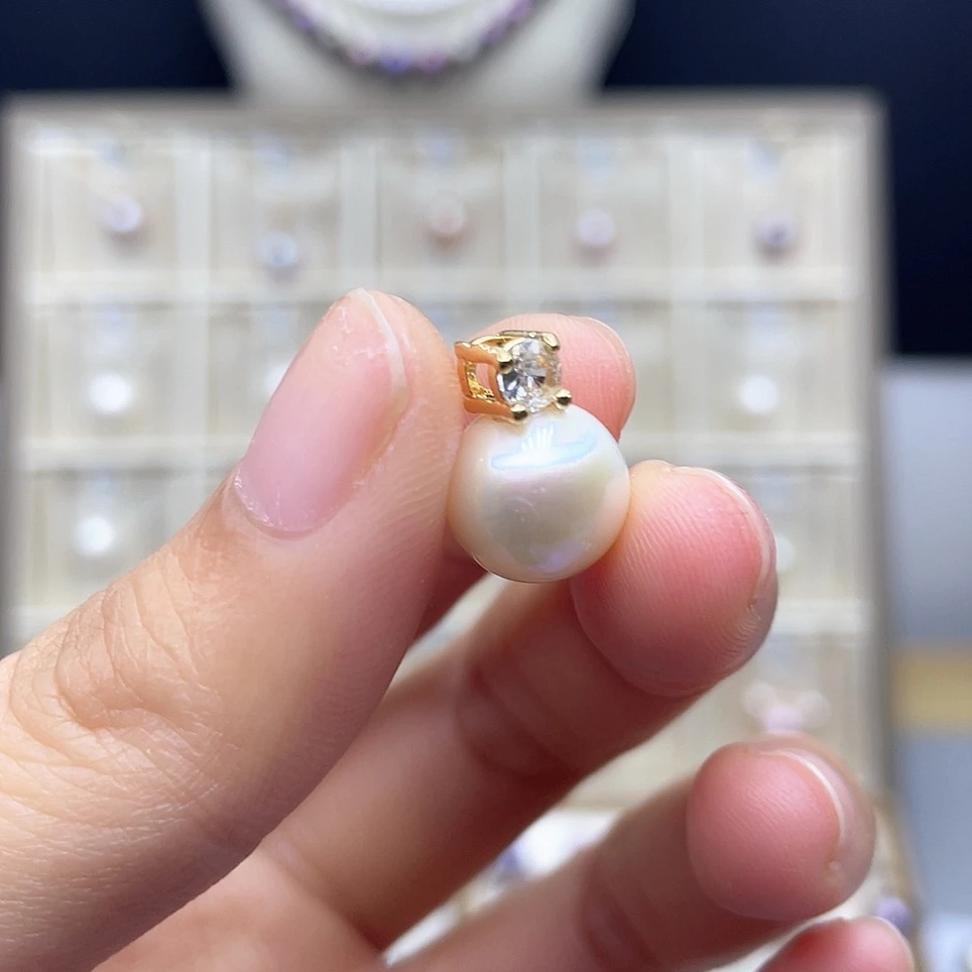 颈饰淡水珍珠合金