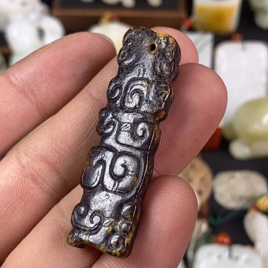 和田玉如图未镶嵌墨*