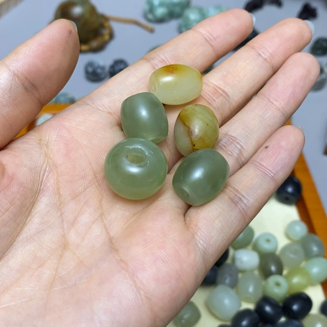 蛇纹石玉合金配饰?*儿