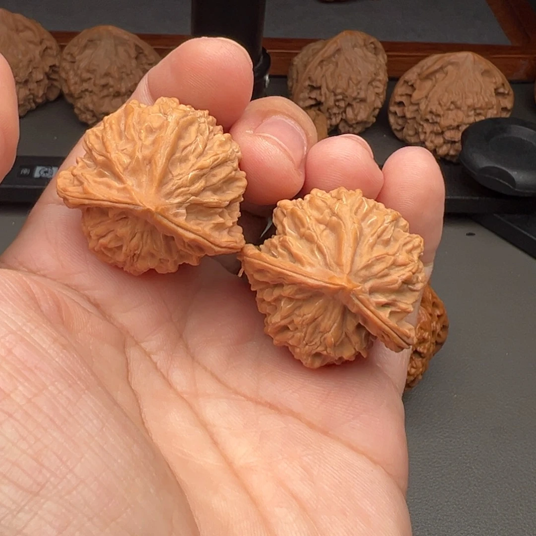 文玩核桃把件盘山两棱多一点