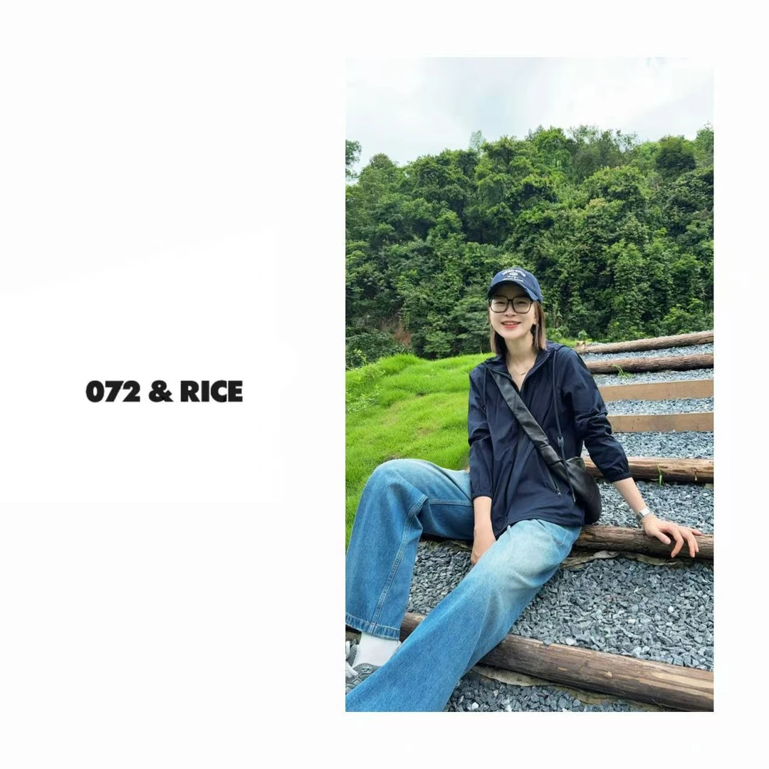 072 & RICE【蓝山】秋季休闲连帽拉链长袖外套 32NW047Z*