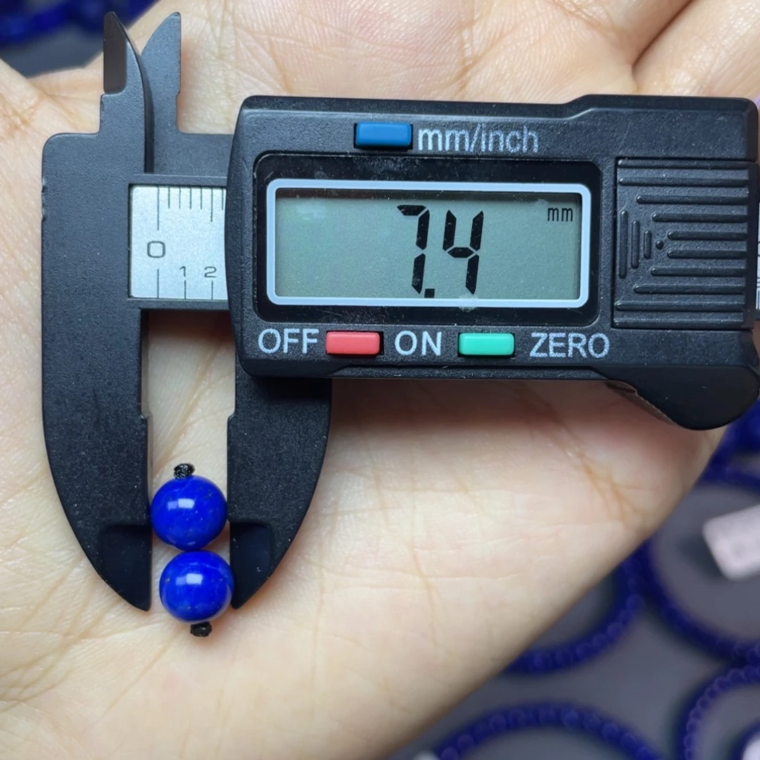 未镶嵌青金石7mm对珠配饰