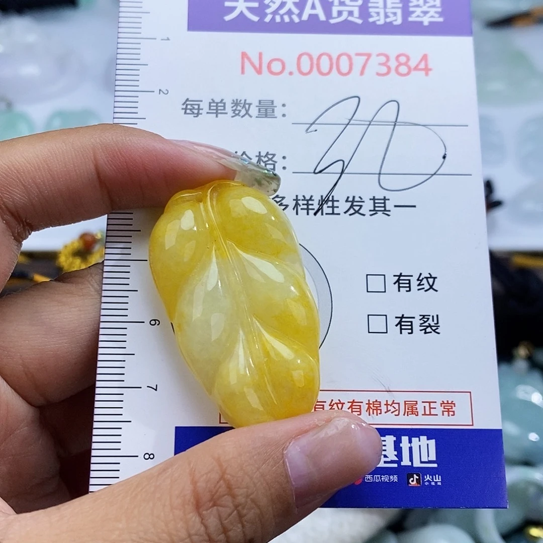 翡翠未镶嵌颈饰7384