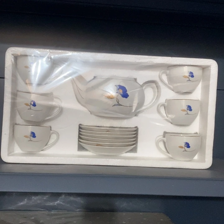 瓷片陶瓷品磁州窑国营四厂茶具13头