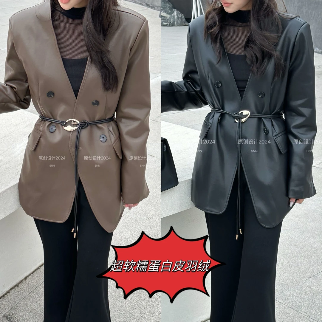 《GZZY》潮牌小众设计定制皮填充外套#98863