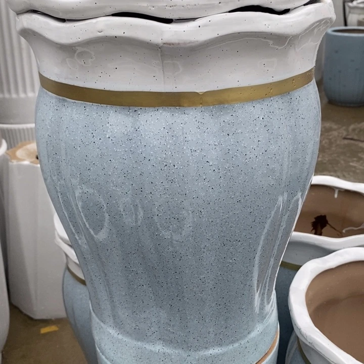 低腰白花口蓝南瓜中号口26/33