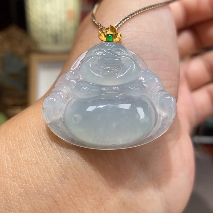【闪购商品】颈饰18K金镶嵌翡翠48