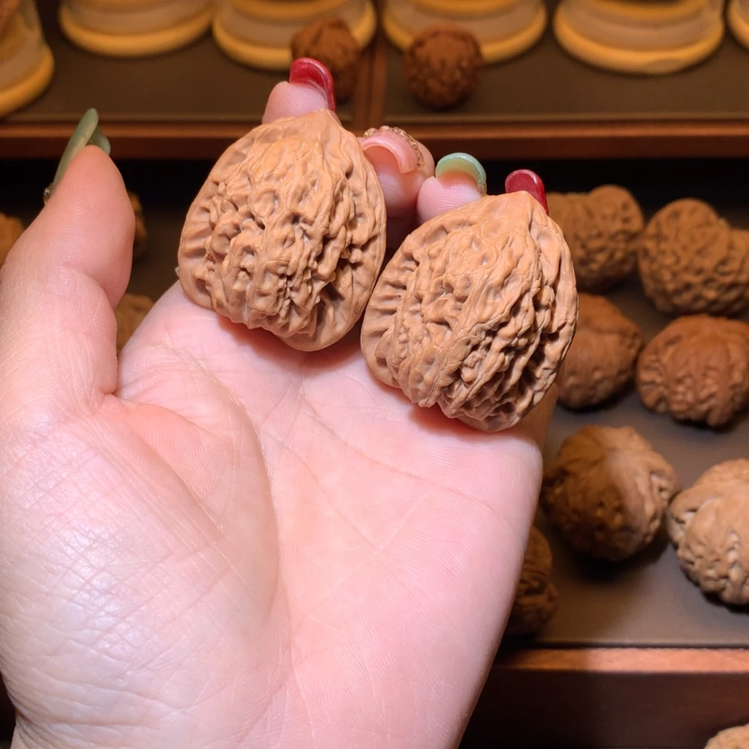 文玩核桃把件34野生金公子