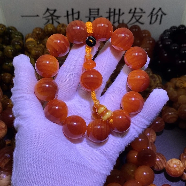 松木（琥珀木）手串/手链1.8 包浆高货