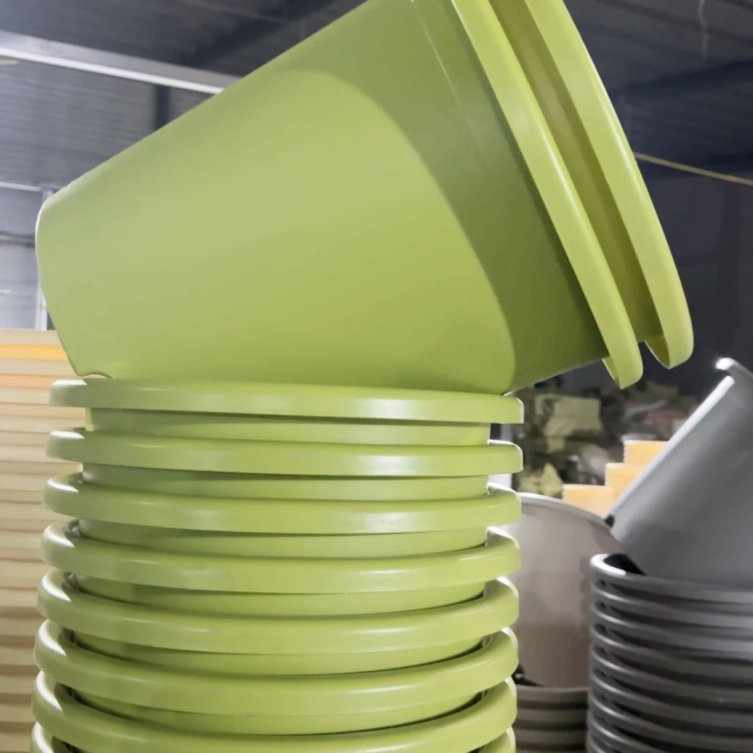 树脂四季盆8#无拖微瑕3果绿