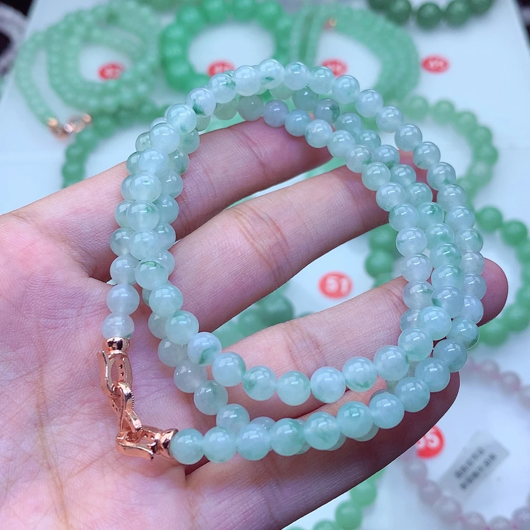 翡翠未镶嵌毛衣链卡6
