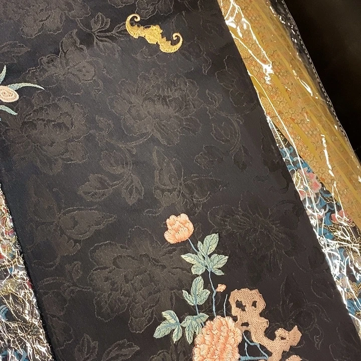 摆件陶50*23cm山石牡丹香云纱