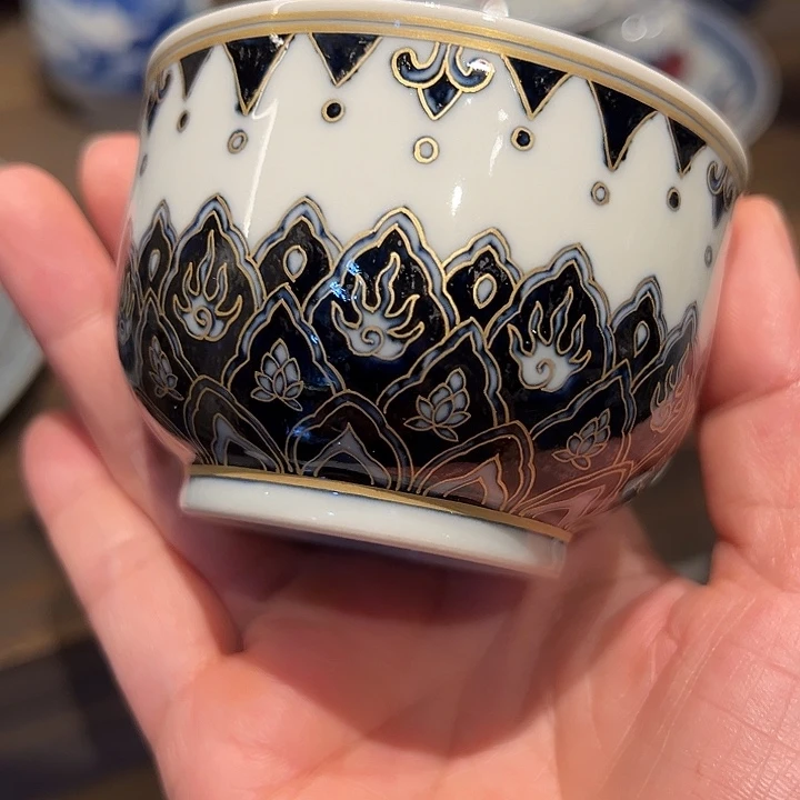 景土柴窑敦煌宝相描金