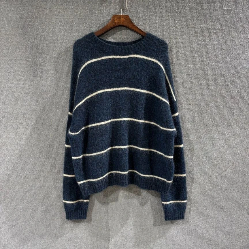 未使用 Acne studio （pm）条纹马海毛毛衣 全新带吊xxs码/2747