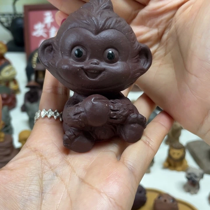 墨***律紫砂茶宠紫砂猴子