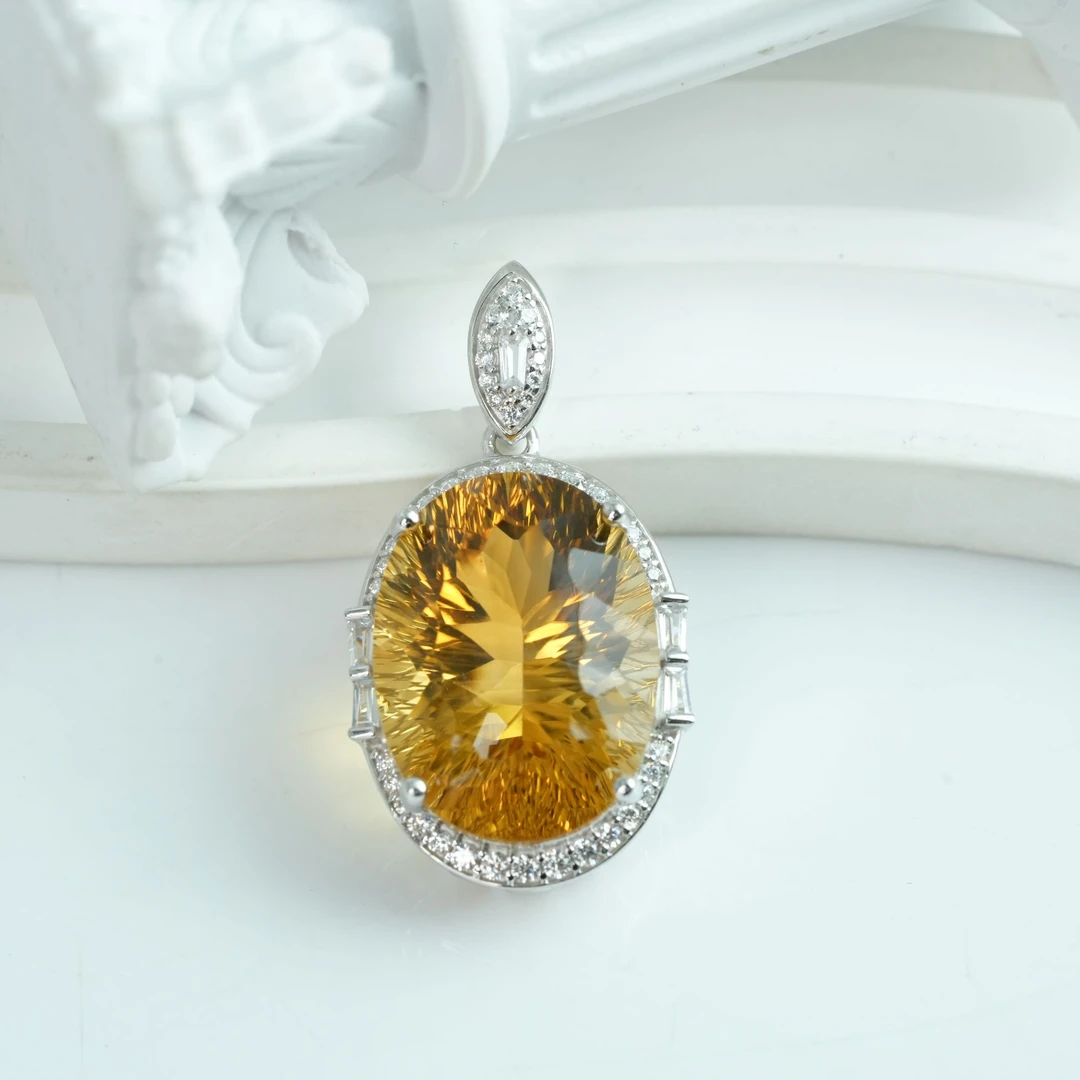 【小北好物】S925银水晶吊坠约14*19mm【多样性发一件】2QH161X361