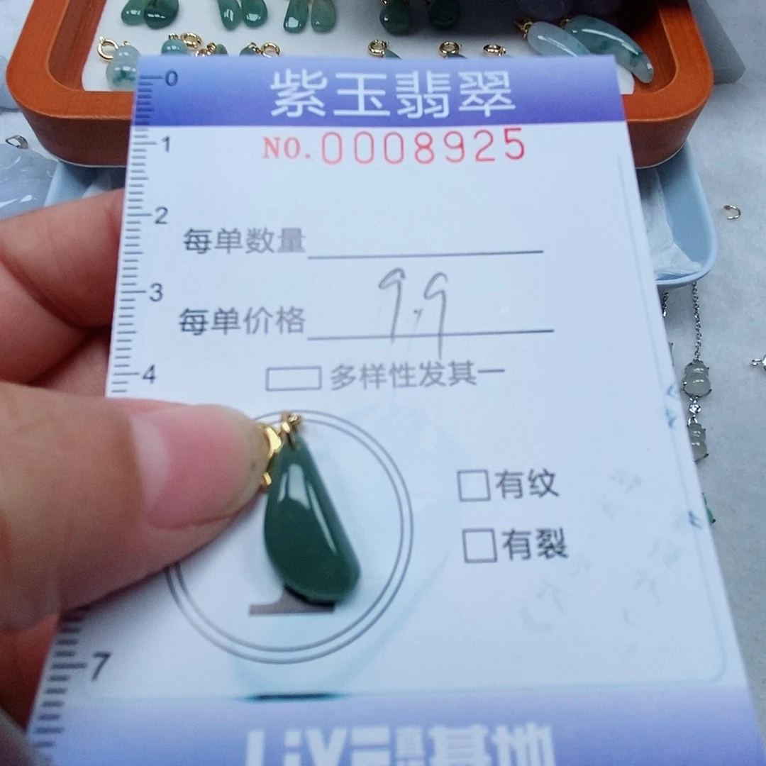 颈饰未镶嵌翡翠冰透随行